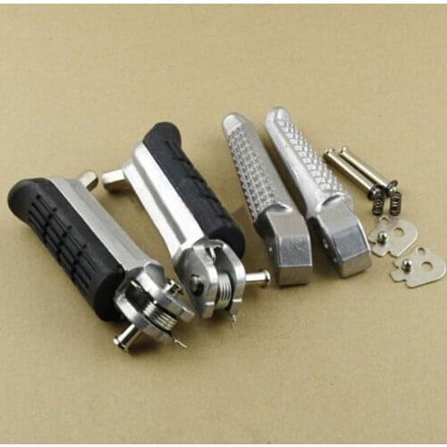 Motorcycle Durable Front & Rear Footrest Foot Peg Fits Honda CB400 92-98 CB750 CB1000 NT400 NT600 CBF750 CBF1000