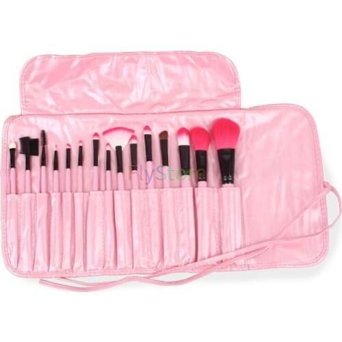 15pcs pink makeup set brush for foundation blush eye shadow lip brush high quality soft makeup brush set