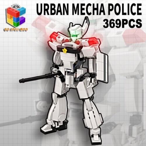 Hot Robot MOC Mecha Mobile Patlabor Building Block Bricks Weapon Creator Army Model Soldiers Kids Toys