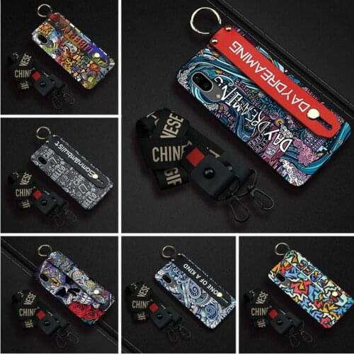 Lanyard Wristband Phone Case For Sharp Aquos Sense3 Lite/Sense3/One S7 Anti-dust New Arrival