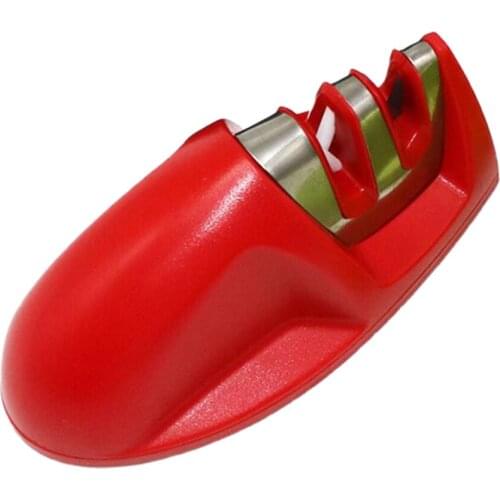 Handheld Diamond 2 Stage Chef Sharpener Household Sharpener Non-Slip Base