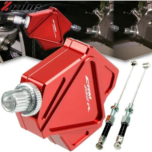 For Honda CRM250R CRM250AR CRM250 CRM 250 R AR 1994-1998 Motorcycle CNC Stunt Clutch Lever Easy Pull Cable System CRM250R logo