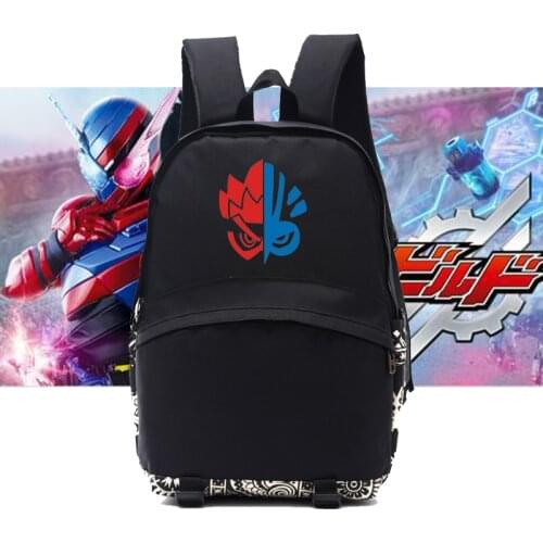 Kamen Rider Concept backpack Drama Black Nylon Casual School Bag Kabuto Fans gift