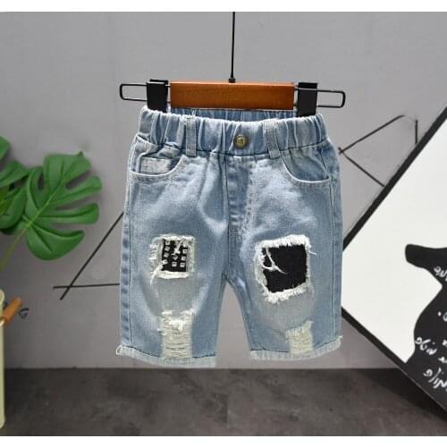 Childrens shorts Summer Boys Denim Shorts Brand Fashion Jeans Casual Kids shorts Boys Shorts Childrens Beach Shorts 2-7years
