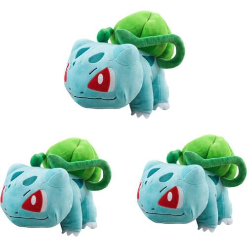 TAKARA TOMY Bulbasaur Ivysaur Venusaur Stuffed Plush Anime Pokemon Peluche Dolls Toy Birthday Gifts for Kids