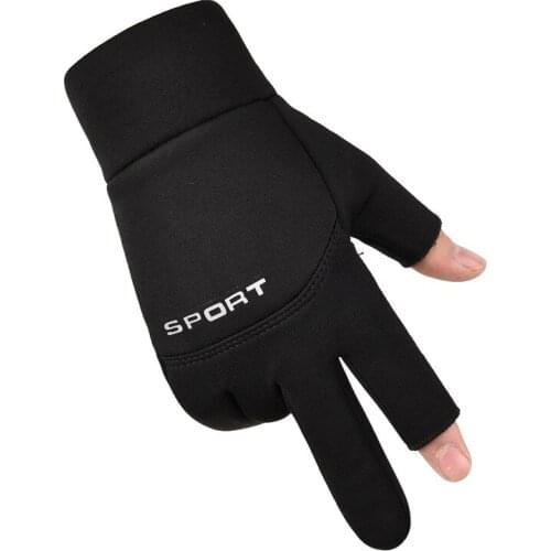 Warm Winter Touchscreen Gloves Men Women Warm Thickening Touch Screen Cold-Proof Riding Waterproof Full-Finger BlackWarm Gloves