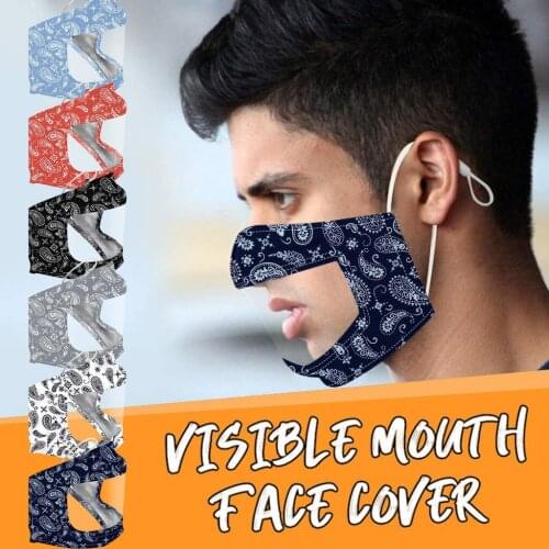 Unisex Adult Face Mask Smile Communicator Face Mask With Clear Vinyl Visible Expression Lip Reading Dustproof Masks Mascherine