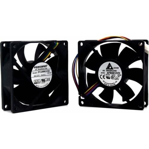 New 80mm PWM cooling fan For foxconn PVA080G12Q For Delta AFB0812VH PWM Cooler Cooling Fan 12V 4Wire 4Pin Connector