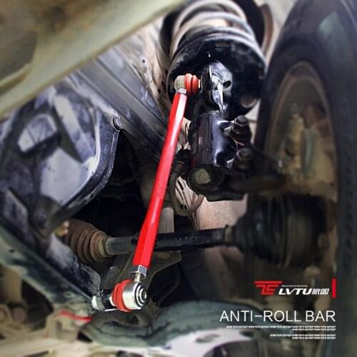 2 pieces Front balance bar ball head adjustable Anti-roll BAR Aluminum alloy stable anti-roll small small hanging rod auto parts