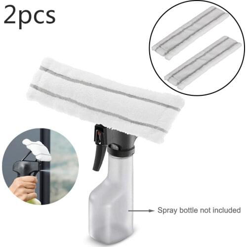 Set Mop Cloths Door Dust Dirt Removal White Microfiber For Karcher WV1 WV50 WV75