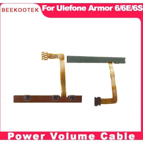 BEEKOOTEK For Original Ulefone Armor 6 power volume up/down button flex cable FPC for Ulefone Armor 6S Armor 6E smart phone