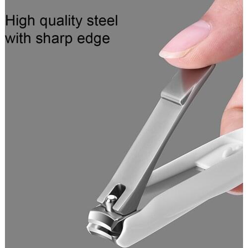 No Splash Sharp Nail Clippers Nail Cutter Carbon Steel Sturdy Nail Trimmer for Men Women JS22