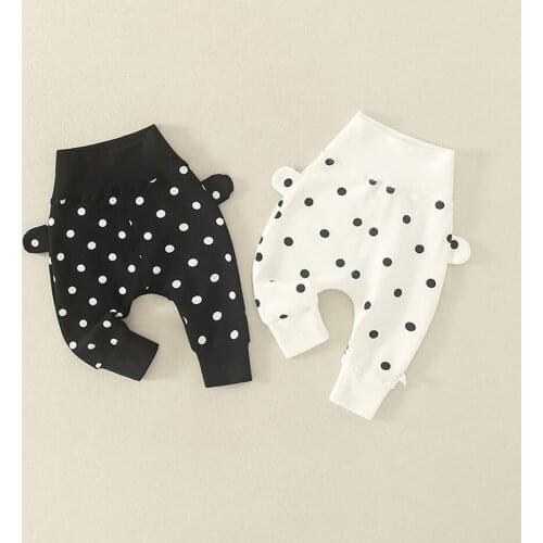 Girl Pants Dot Pattern Trousers Girl Spring Autumn Children Pants Casual Style Kids Clothes Girls