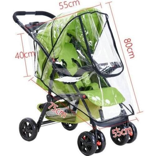 New Baby Stroller Accessories Environmental Protection Baby Car Cover Cart Umbrella Car Proof Wind Sunshade Stroller Rain Cover