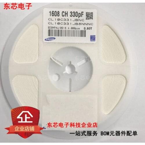 CL10C331KB8NNNC CL10C331JC8NNWC CL10C331JC8NNNC CL10C331GB8NNNC CL10C331FB8NNNC 1608/0603 330pF 50V 100V C0G ±1% ±2% ±5% ±10%MLC