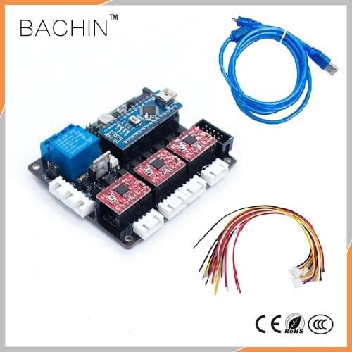 CNC GRBL 3axis Control Board Laser Driver USB 12V DIY CNC Laser Cutter Engraver PCB Mainboard Arduino Nano Stepper Motor Driver