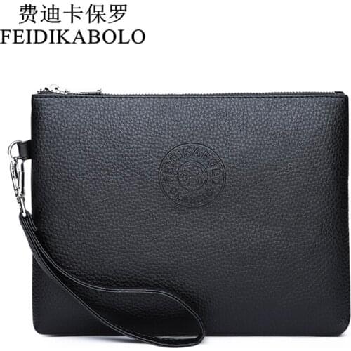 FEIDIKABOLO Cheap Male Leather Purse PU Mens Wallet Clutch Men Handy Bags Purses Zipper Mens Long Wallet Man Carteira Masculina