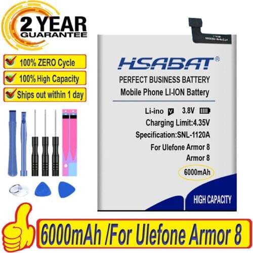 HSABAT Ulefone Armor 8 Phone Batteries