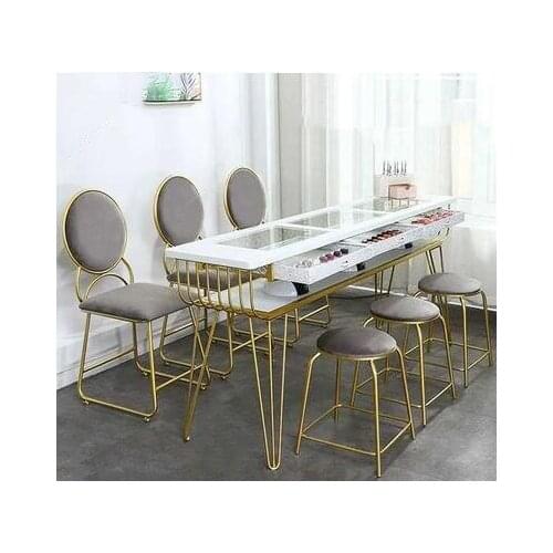 Nordic ins marble manicure table and chair set