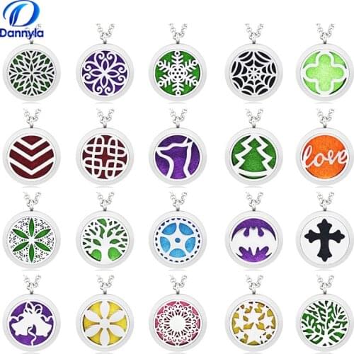 Wholesale And Retail 30mm Stainless Steel Essential Oil Necklace Diffuser AA221-240-L60