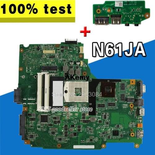 Send board+N61JA Motherboard REV2.1 HM55 Support i3 i5 For Asus N61JA N61J Laptop motherboard N61JA Mainboard N61JA Motherboard