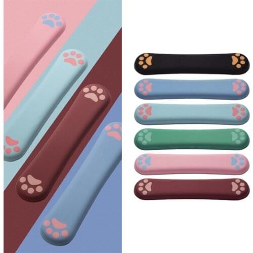 T8WC Keyboard Wrist Rest and Mouse Pad Wrist Support with Memory Foam Ergonomic Gaming Mouse Pad Keyboard Wrist Non Slip Base