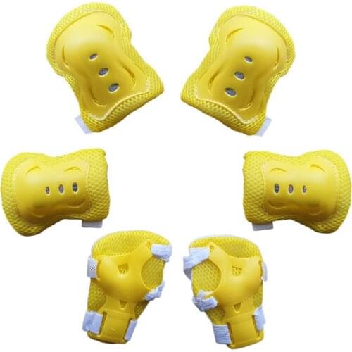 6Pcs/set Roller Skating Protector Set Boys & Girls Cycling Bike Safety Knee Elbow Pad Set Protection Safety Guard