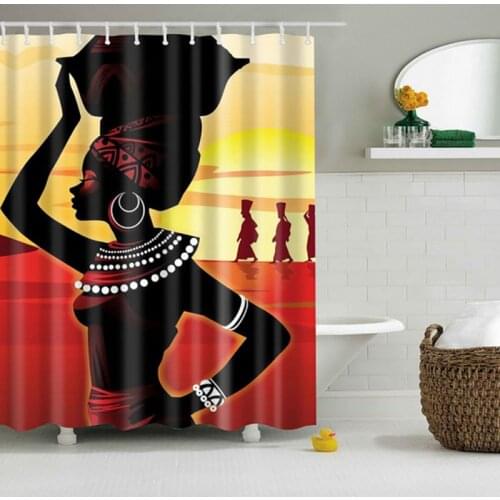 Waterproof Mildew Shower Curtain Bathroom Waterproof Polyester Shower Curtain Printing Curtains for bathroom shower