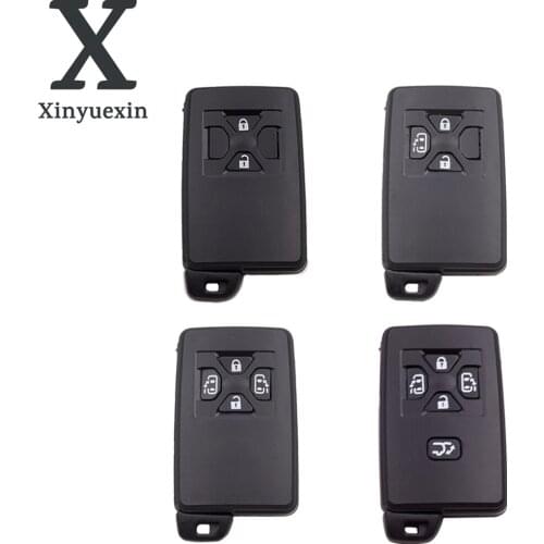 Xinyuexin 2/3/4/5 Buttons Replacement Smart Remote Key Shell Case Fob for Toyota Corolla Camry RAV4 Cae Key Cover