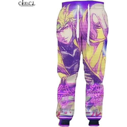 HX Anime JoJos Bizarre Adventure 3D Print Men Women Jogging Fashion Trousers Harajuku Streetwear Autumn Trousers Drop Shipping