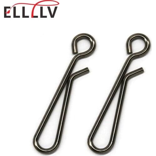 100pcs Saltwater Fishing Stainless Steel Open Eye Hangling Snap Quick Change Pin For Hook Lure Connector Fishing Accessories