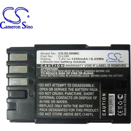 CameronSino for PENTAX 645D 645Z K01 K-01 K-1 K3 K-3 K3II K5 K-5 K-5 II K5 IIS K5II K5IIs K7 K-7 K-7D D-LI90 battery