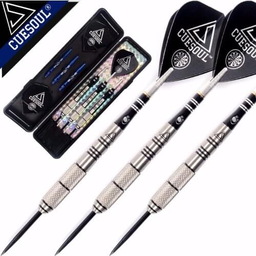 CUESOUL Free Shipping 90% Tungsten 22g/24g/26g Steel Tip Tungsten Darts with Slim Case
