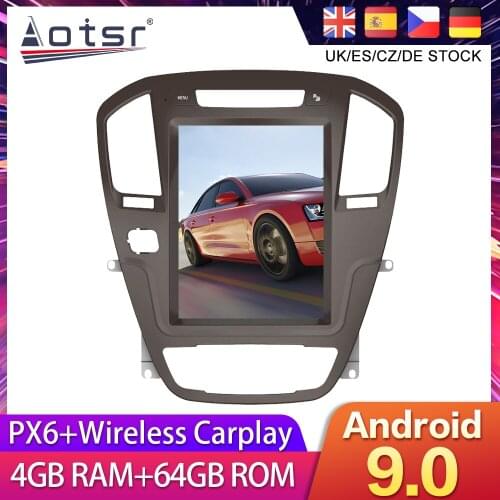 For Buick Regal Opel Insignia 2009-2013 Tesla styel Android 9 Car DVD GPS Navigation Radio AutoStereo Multimedia Palyer HeadUnit