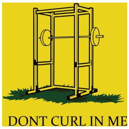 Don't curl in me flag 3x5ft polyester flag banner