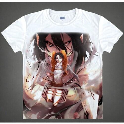 Attack on Titan T-shirt kawaii Japanese Anime Handmade Manga Shirt Cute Cartoon Eren Yeager Cosplay Tshirt 37186784874 tee 9