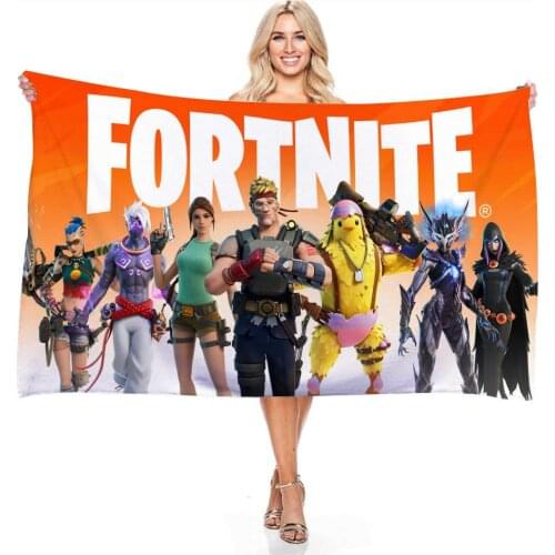Hot Fortnite Beach Towel 3D Digital Microfiber Bath Towels for Bathroom Tablecloth Travel on Vacation