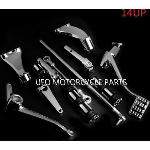Chrome Forward Controls FootPegs Levers Linkages Fit For Harley Iron 883 14 15 16