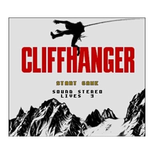 Cliffhanger NTSC Version 16 Bit 46 Pin Big Gray Game Card For USA Game Players