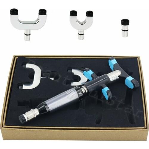 Chiropractic Adjusting Tool Therapy Correctional Spine Massager 3 Heads Adjustment Health Care Massage Manual Correction Gun Set