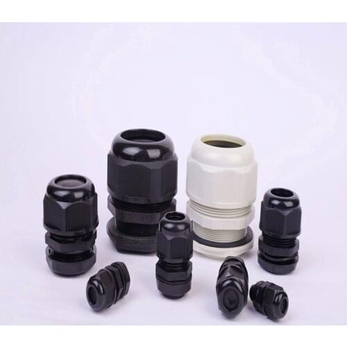 Wire Connector M16*1.5 White Black Cable Gland 10pcs/bag