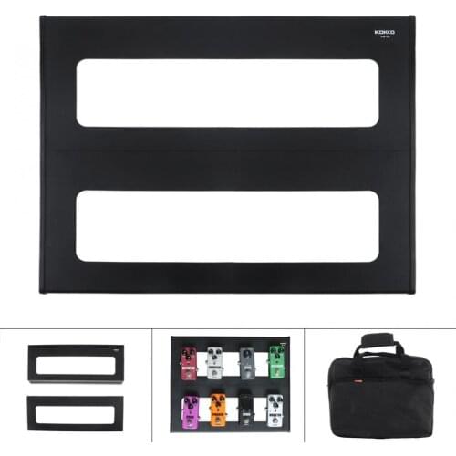 KOKKO Detachable 37 x 30cm Guitar Pedal Board Setup Style DIY Guitar Effect Pedalboard with Bag