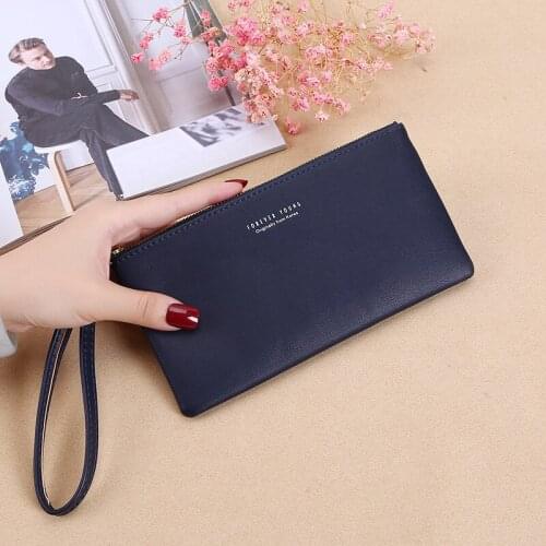 Zipper Card Holder for Women Square Money Bag with Soft Leather Cell Phone Pocket Ladies Wallets Girls Clutch Bags porte monnaie