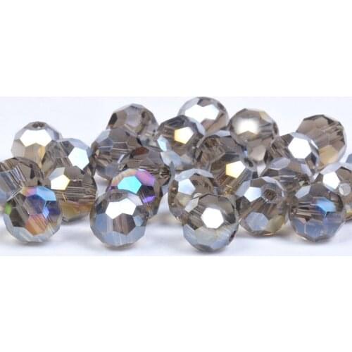 4/6/8mm Hot Green Color Football Faceted Austrian crystal Bead Round Loose beads Bracelet accessories diy Making