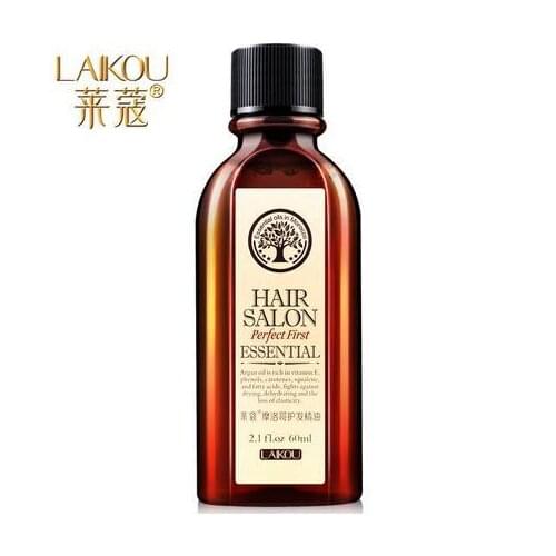 Laikou Essential Oils Massage Oil Moroccan Pure Argan Oil Hair Care 60ml Treatment For Dry Types & Scalp