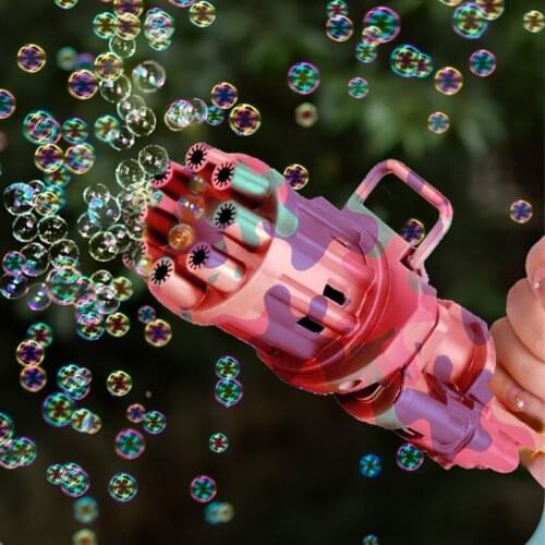 Gatling Bubble Machine 2021 Cooles Spielzeug Geschenk Acht Loch Automatische Bubble Maker machine for kids bath bathtub outdoor