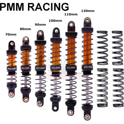 Metal Oil pressure Double segment Shock absorber 70-120mm For 1/10 RC Crawler Car Traxxas TRX4 D90 D110 SCX10 TRX6 Upgrade parts