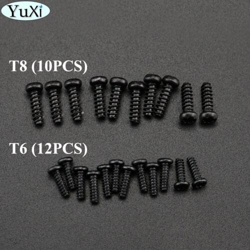 YuXi 7MM 9MM T8 Screws Head T6 Screw set for XBOX ONE Wireless Controller gamepad Repair Part Hexagon Screws Cap