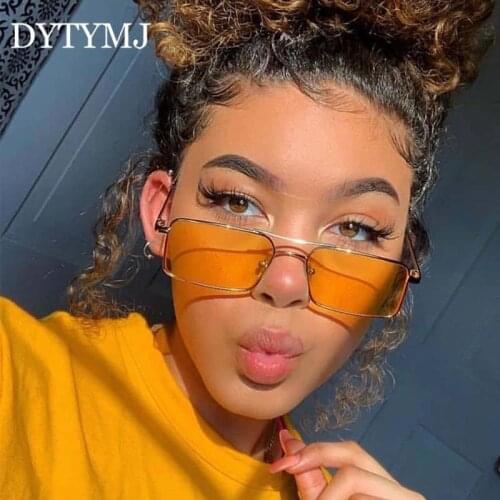 DYTYMJ Alloy Square Sunglasses Women Retro Brand Luxury Designer Sun Glasses for Women/Men Vintage Shades for Women Wholesale