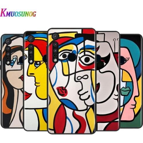 Picasso Abstract Art For Motorola G9 G8 G Stylus Power One Fusion Hyper Edge E7 E6 5G Plus Play Lite Silicone Phone Case